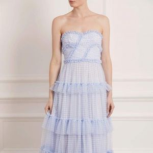 Caroline Gingham Tulle Corset Gown